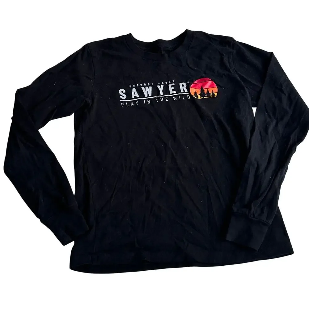 Sawyer Black Long Sleeve T-Shirt - Boys Size Large
